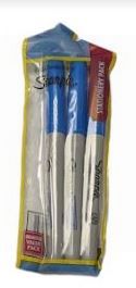 Sharpie Permanent Marker - Stationery Set - Metallic Sapphire - Pack of 3