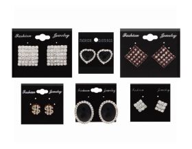 FASHION EARRINGS WITH ASSORTED DESIGN