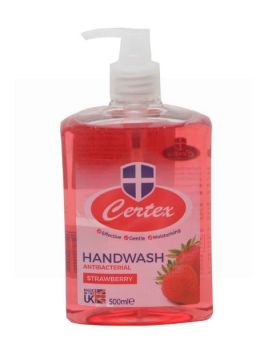 Certex Antibacterial Handwash - Strawberry - 500ml - EXP: 04/25