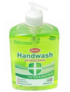 Certex Antibacterial Handwash - Tea Tree & Aloe Vera - 500ml - Exp: 07/25