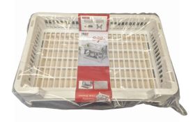 Max House Wares Sigma Double Dish Rack/Drainer with Tray - 49 x 32 x 37cm