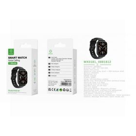 WOOX Bluetooth Smart Watch With Voice Calling - 200mAh - Black
