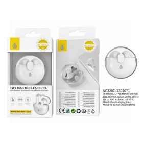 One Plus TWS Bluetooth Earphones 300mAh/25mAh - White