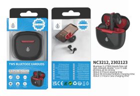 One Plus TWS Bluetooth Earphones 230mAh/25mAh - Black+Red
