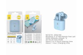 One Plus TWS Bluetooth Earphones 200mAh/25mAh - Light Blue