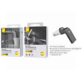 One Plus BTS Car FM Transmitter + 1 USB - Black