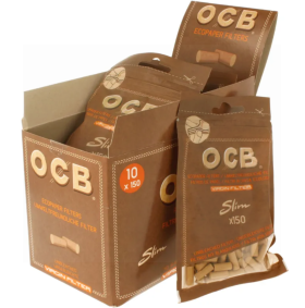 OCB Unbleached Virgin Filter Ecopaper Filters - 10 X 150