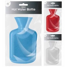 Hot Water Bottle - Assorted Colours - 500ml