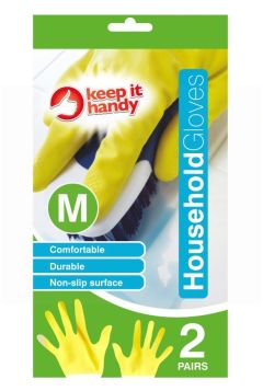 Household Gloves - Medium - 2 Pairs 