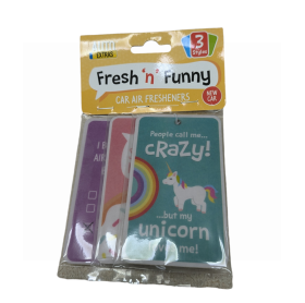 FRESH FUNNY CAR AIR FRESHENER - PACK OF 3