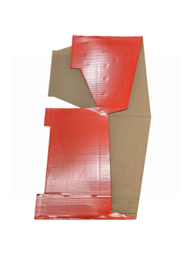 MORISSONS BULB SRP HOOD - RED - 200 X 250 X 130MM