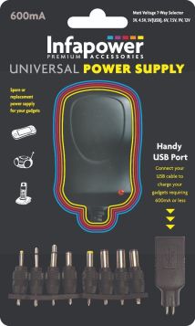 Infapower 600mA Universal Power Supply