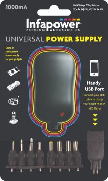 Infapower 1000mA Universal Power Supply