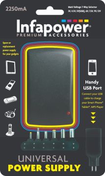 Infapower 2250mA Universal Power Supply