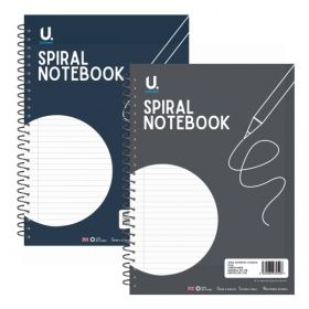 Spiral Notepad - 2 Assorted - 20cm x 28cm - 36 Sheets