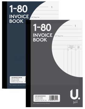 Invoice Book Numbers 1-80