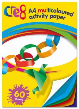 A4 Multi Coloured Activity Paper - 80 Sheets