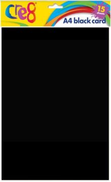 Cre8 A4 Black Card - Pack of 10