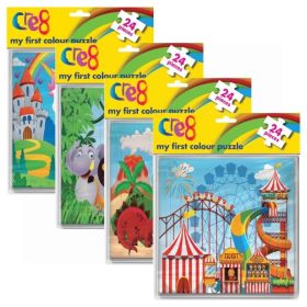 Cre8 My First Colour Puzzle - 24 Piece Puzzle - 20.5 x 20.5cm - Assorted Designs