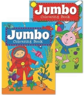 Jumbo Colouring Book - Assorted Designs - 27 x 19.5cm - 0% VAT