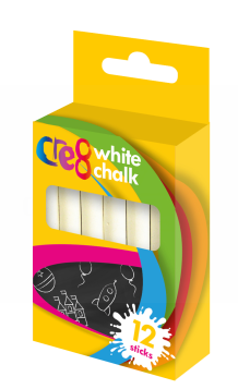 CRE8 WHITE CHALK - 12 STICKS