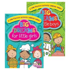 Squiggle Fun Packed Dream Big Activity Doodle Book for Little Boys - 29.5 x 21cm - 0% VAT
