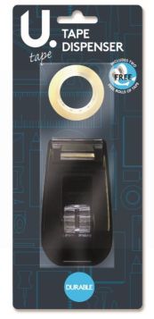 Tape Dispenser With 2 Rolls Of Sellotape