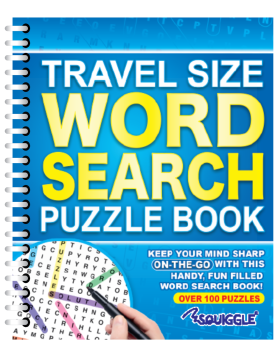 TRAVEL SIZE WORD SEARCH SPIRAL BOUND PUZZLE BOOK - 0% VAT