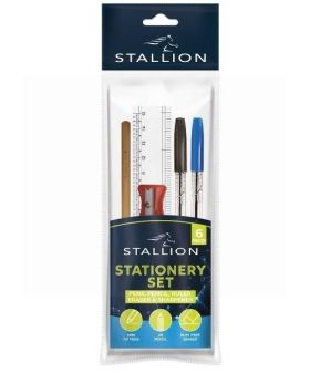 Stallion Stationery Set - Assorted Stationery - Pack of 6