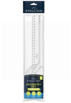 Stallion Geometry Set - Assorted Items - Pack of 4