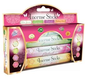 PAN AROMA INCENSE STICKS - ASSORTED FRAGRANCES - PACK OF 4