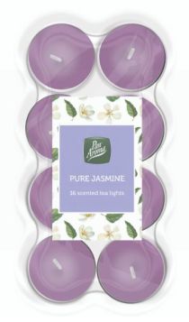 PAN AROMA SCENTED TEA LIGHTS - JASMINE - PACK OF 16 