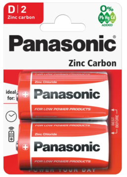 Panasonic D/R20 Batteries - Pack Of 2