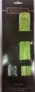 Patchouli Fragranced Incense Sticks And Incense Holder - Pack Of 10 - Assorted Colours