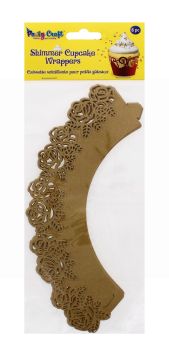 PARTY CRAFT SHIMMER CUPCAKE ROSE GOLD