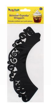 PARTY CRAFT SHIMMER CUPCAKE SWIRL BLACK