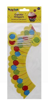 PARTY CRAFT  CUPCAKE WRAPPERS HAPPY BIRTH 1