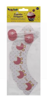 PARTY CRAFT  CUPCAKE WRAPPERS BABY GIRL