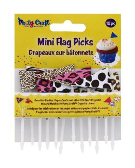 PARTY CRAFT MINI FLAG PICKS SAFARI