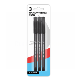 Swift Black Handwriting Pen - Pack of 3