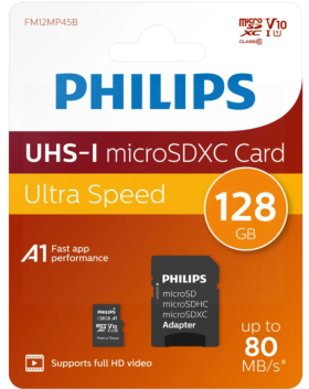 Philips UHS-1 Micro SDHC Card - Class 10 - 128GB