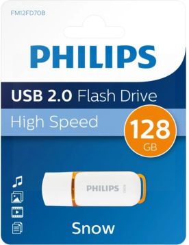 Philips USB 2.0 Flash Drive - Snow Orange Edition - 128GB 