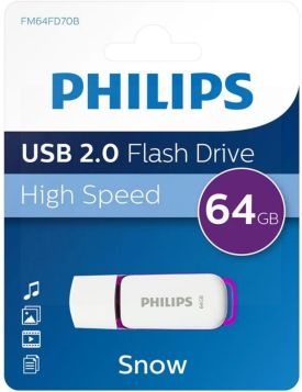 Philips USB 2.0 Flash Drive - Snow Purple Edition - 64GB