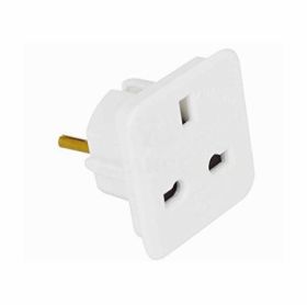 European Continental Travel Adaptor Uk To Europe 10A - 240V - Bulk