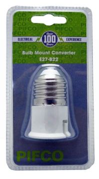 Pifco Bulb Mount Converter E27 - B22