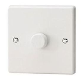 Single Dimmer Switch - White - 400 Watts
