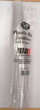 Max House Wares Plastic Pint Tumblers - 568ml - Pack of 50