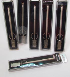 PEN & KEYRING IN METAL CASE-ASSTD DESIGNS