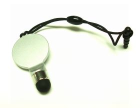 SILVER ROUNDED SMARTPHONE STYLUS 