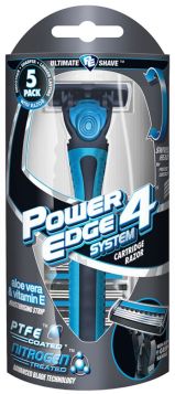 Power Edge System 4 Cartridge Razor - Pack Of 5